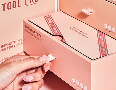 Peach custom beauty packaging drawer